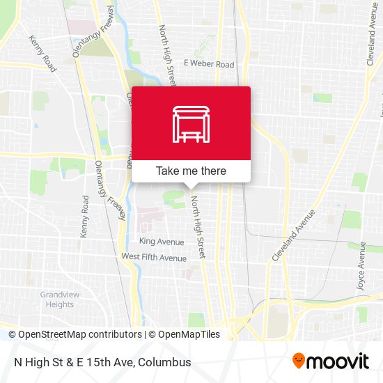 Mapa de N High St & E 15th Ave