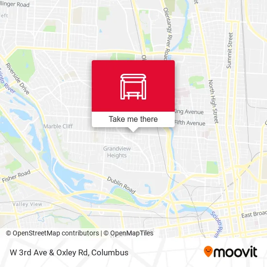Mapa de W 3rd Ave & Oxley Rd