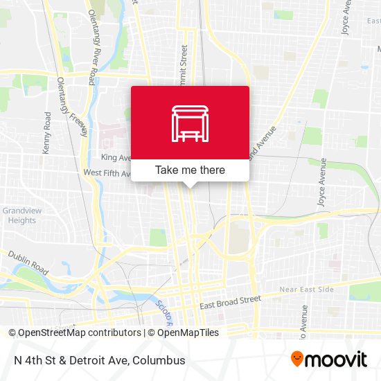 N 4th St & Detroit Ave map