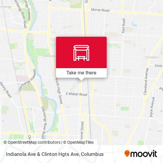 Mapa de Indianola Ave & Clinton Hgts Ave