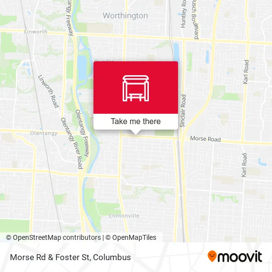 Morse Rd & Foster St map