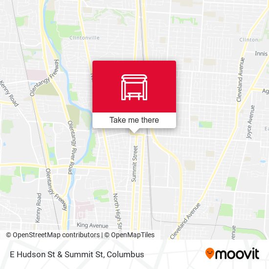 E Hudson St & Summit St map
