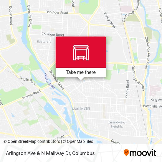 Arlington Ave & N Mallway Dr map