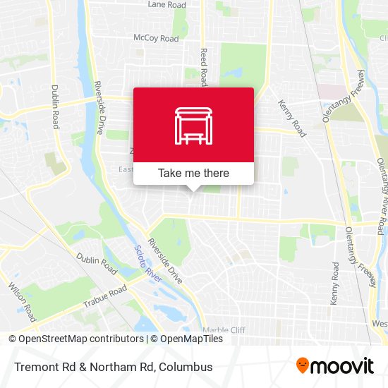 Tremont Rd & Northam Rd map