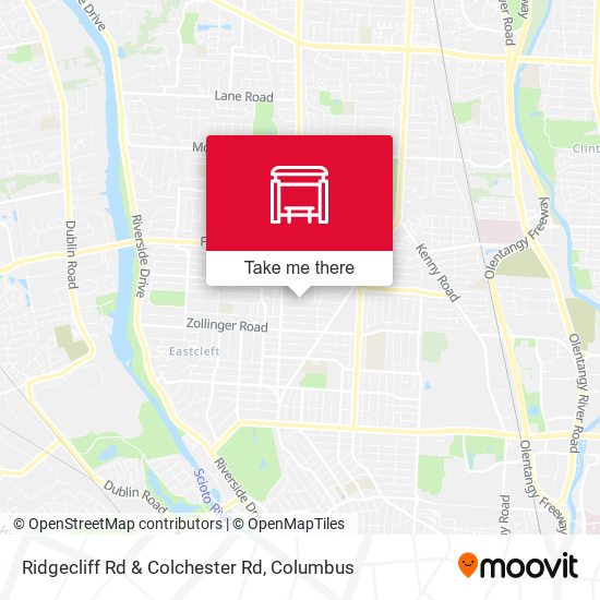 Ridgecliff Rd & Colchester Rd map