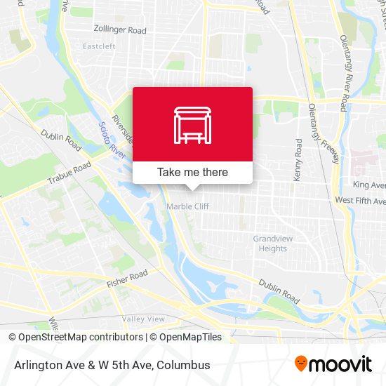 Arlington Ave & W 5th Ave map