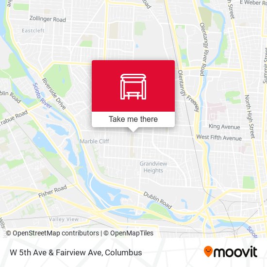 Mapa de W 5th Ave & Fairview Ave