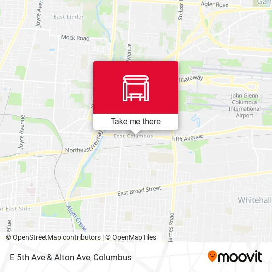 Mapa de E 5th Ave & Alton Ave