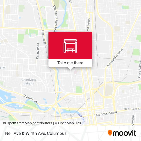 Mapa de Neil Ave & W 4th Ave