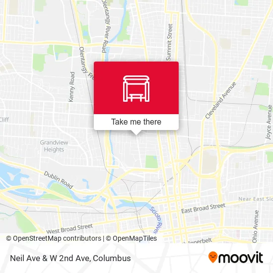 Mapa de Neil Ave & W 2nd Ave