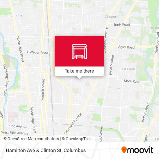 Hamilton Ave & Clinton St map