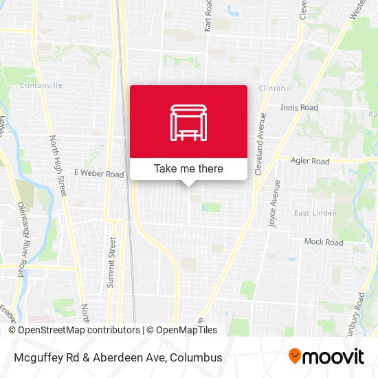 Mapa de Mcguffey Rd & Aberdeen Ave