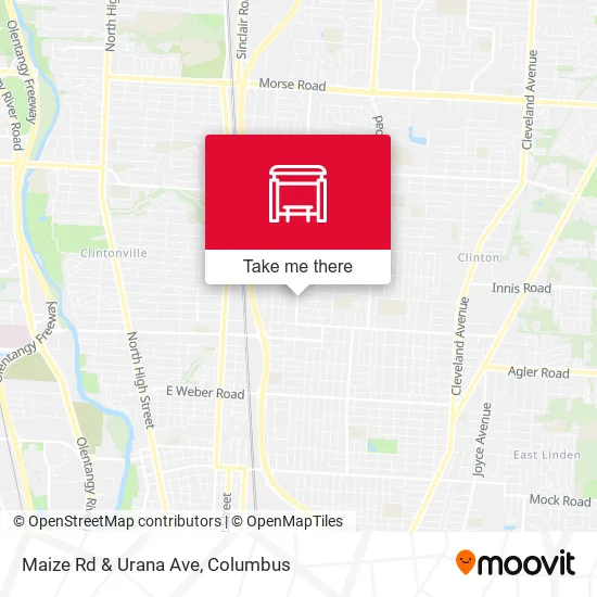 Maize Rd & Urana Ave map