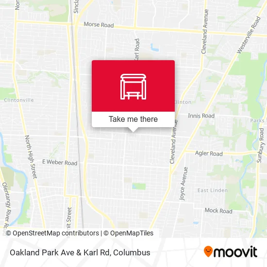 Oakland Park Ave & Karl Rd map