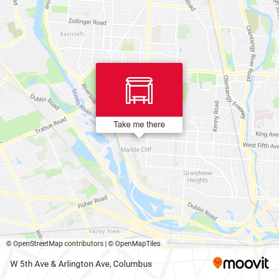 Mapa de W 5th Ave & Arlington Ave