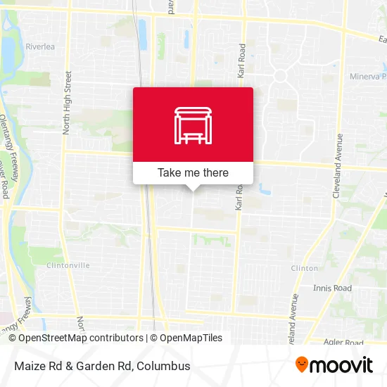 Maize Rd & Garden Rd map