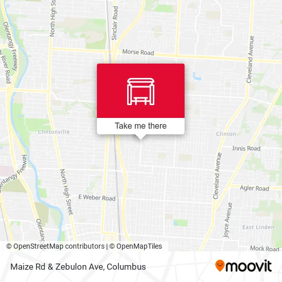 Maize Rd & Zebulon Ave map