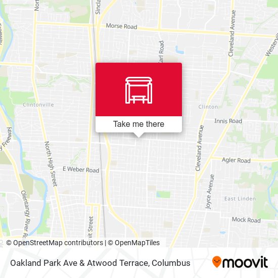 Oakland Park Ave & Atwood Terrace map