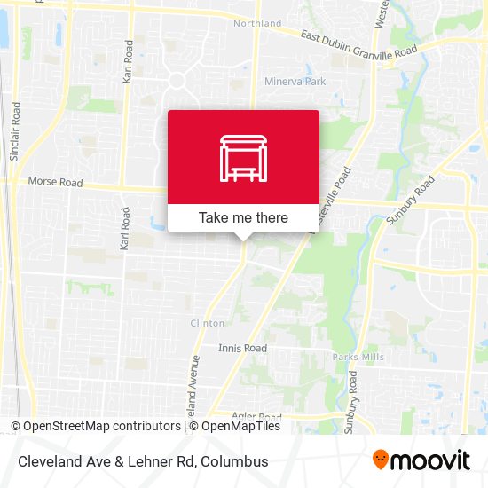 Cleveland Ave & Lehner Rd map
