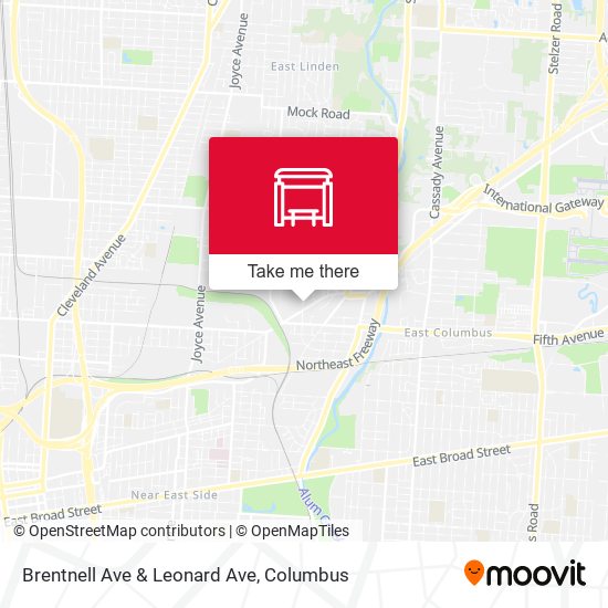 Brentnell Ave & Leonard Ave map