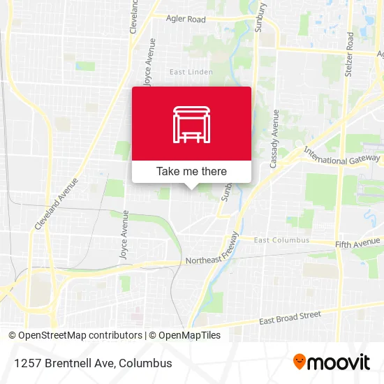 1257 Brentnell Ave map
