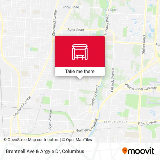 Brentnell Ave & Argyle Dr map