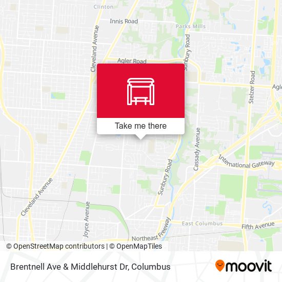 Mapa de Brentnell Ave & Middlehurst Dr