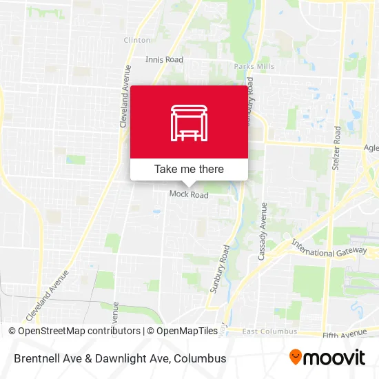 Brentnell Ave & Dawnlight Ave map