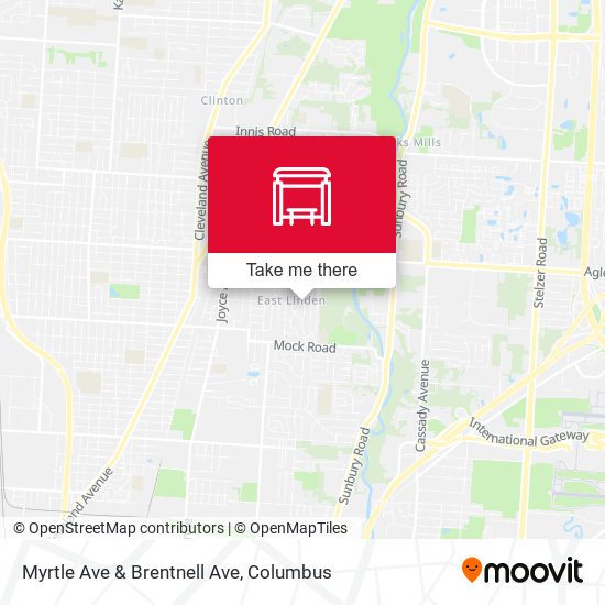 Myrtle Ave & Brentnell Ave map