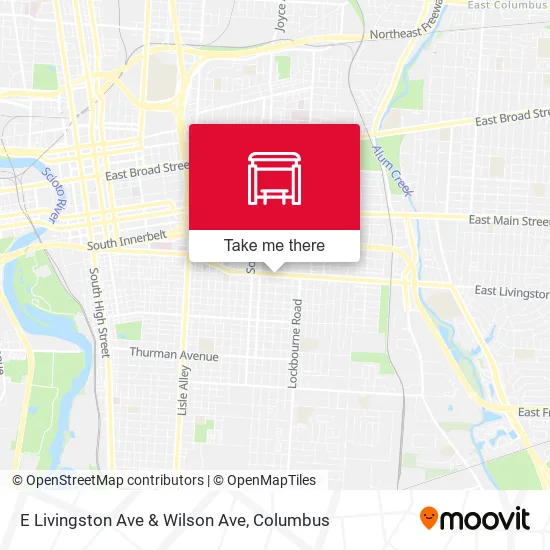 Mapa de E Livingston Ave & Wilson Ave