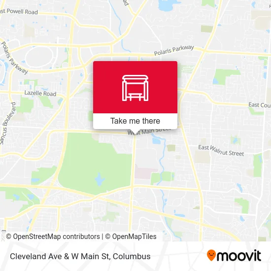 Cleveland Ave & W Main St map