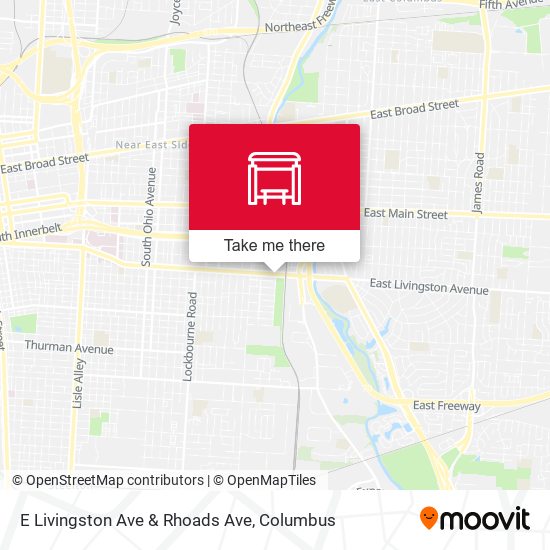 Mapa de E Livingston Ave & Rhoads Ave