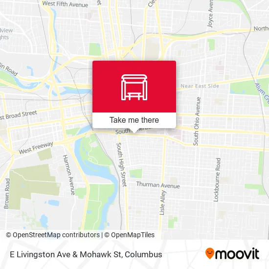 E Livingston Ave & Mohawk St map