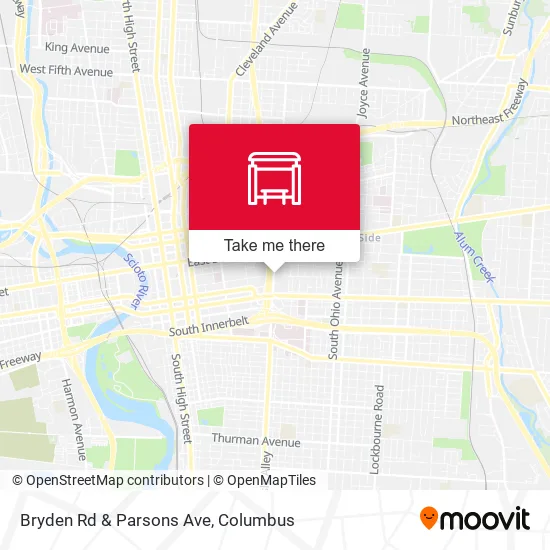Bryden Rd & Parsons Ave map