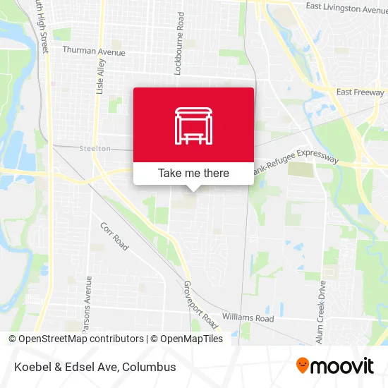 Koebel & Edsel Ave map