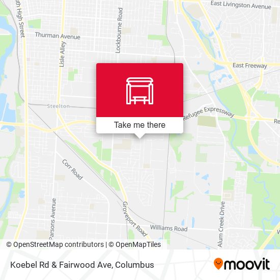 Koebel Rd & Fairwood Ave map