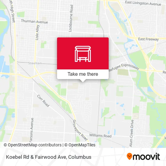 Koebel Rd & Fairwood Ave map