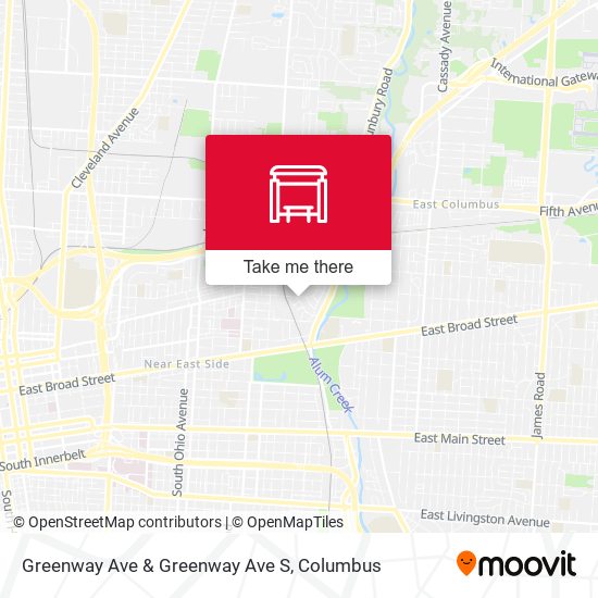 Greenway Ave & Greenway Ave S map