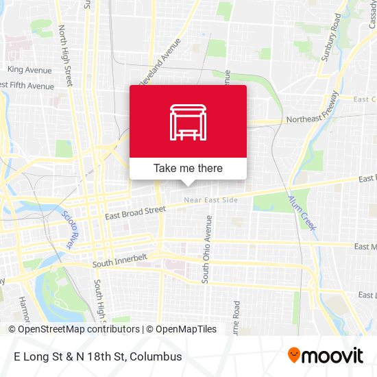 Mapa de E Long St & N 18th St
