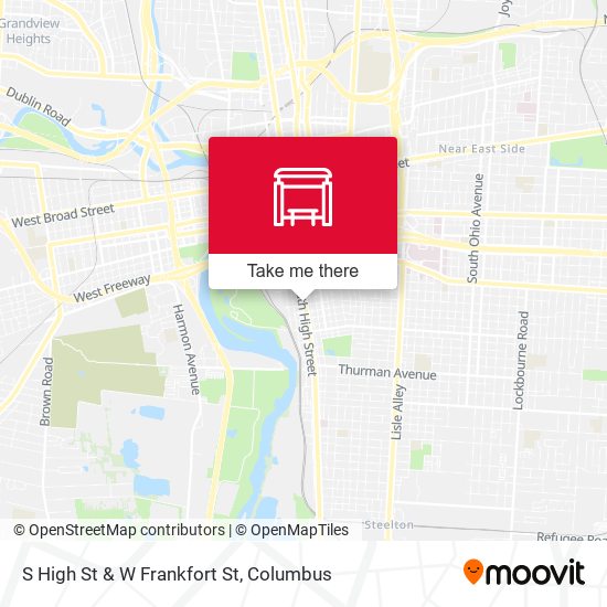 S High St & W Frankfort St map