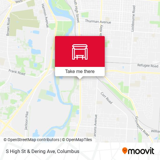 Mapa de S High St & Dering Ave