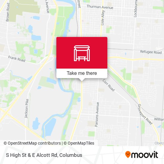 Mapa de S High St & E Alcott Rd