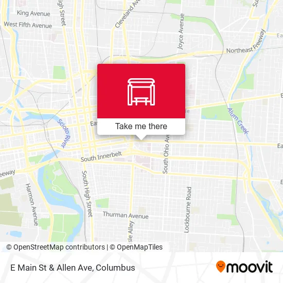 E Main St & Allen Ave map