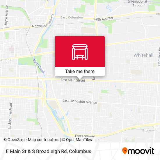 E Main St & S Broadleigh Rd map