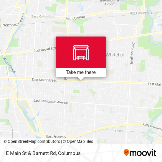 Mapa de E Main St & Barnett Rd