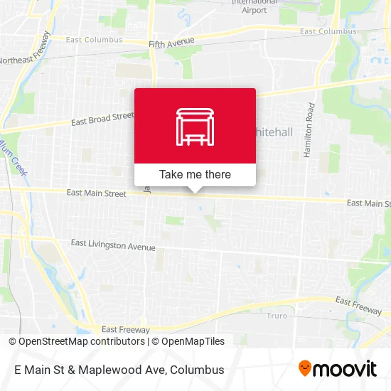 Mapa de E Main St & Maplewood Ave