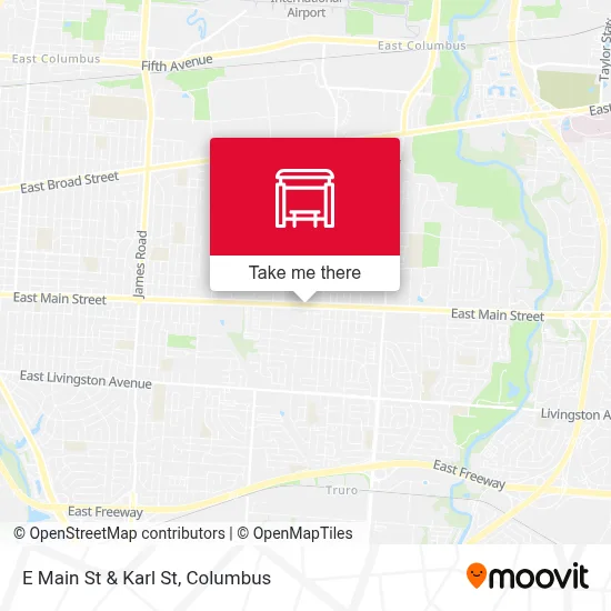 E Main St & Karl St map