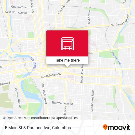 E Main St & Parsons Ave map