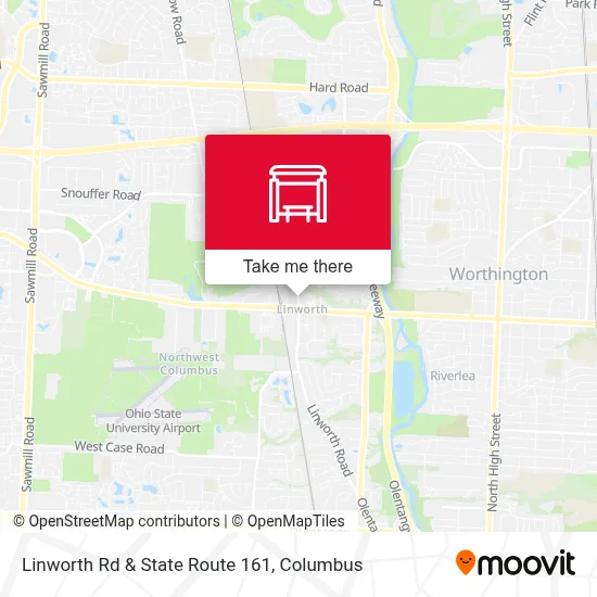 Linworth Rd & State Route 161 map