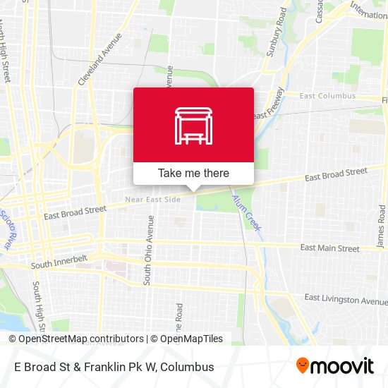 Mapa de E Broad St & Franklin Pk W